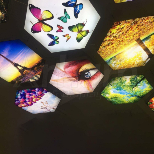 Stretch Ceiling Fabric Signage